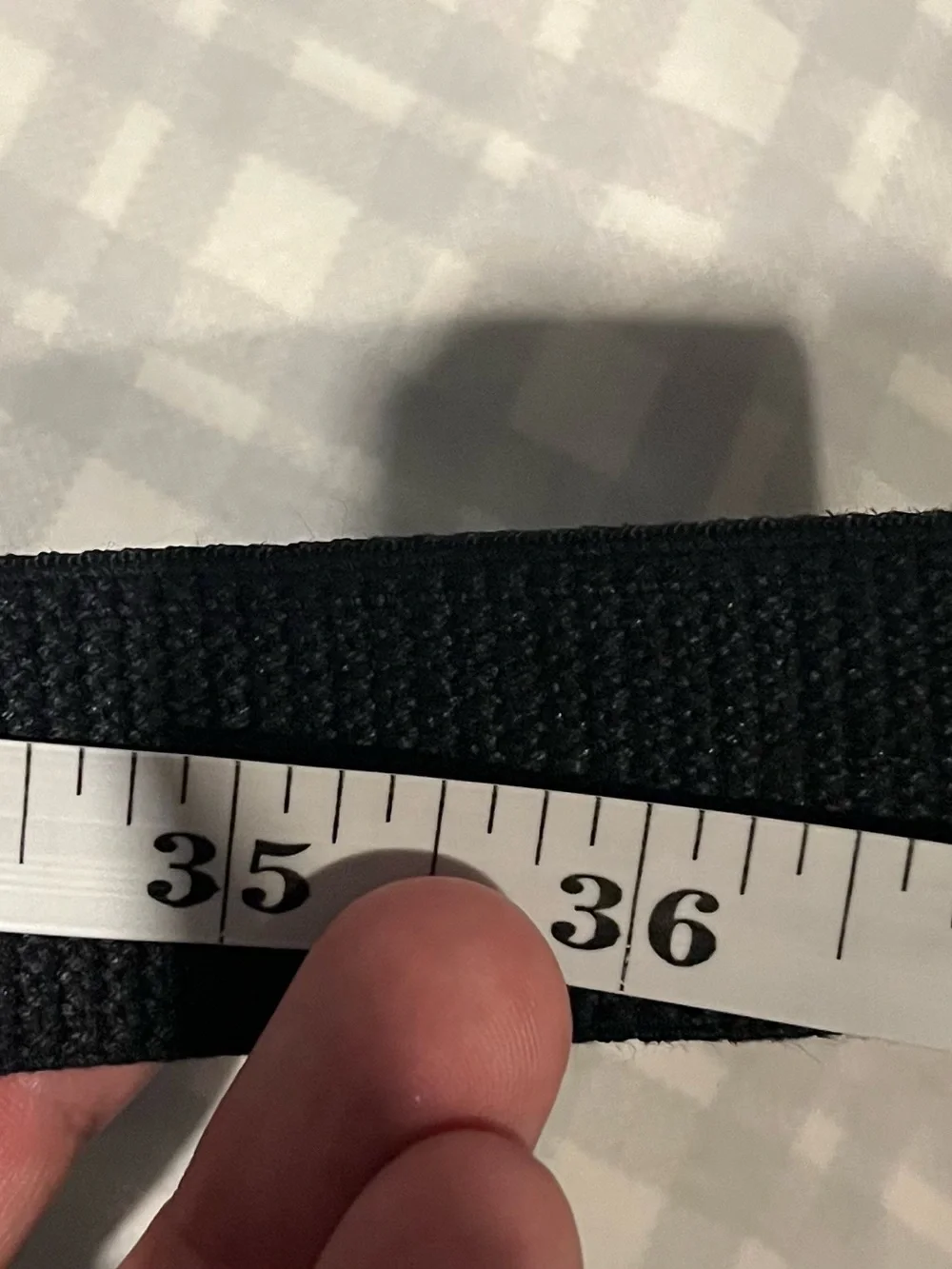 Black Webbing Belt with Gold Buckle
